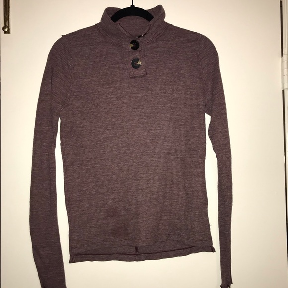 Free People Marigold button turtleneck thermal top - Picture 5 of 6